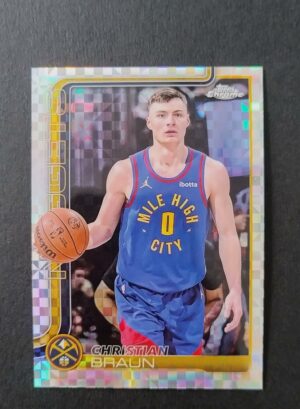 2025-26 Topps Chrome Christian Braun #80 Xfractor