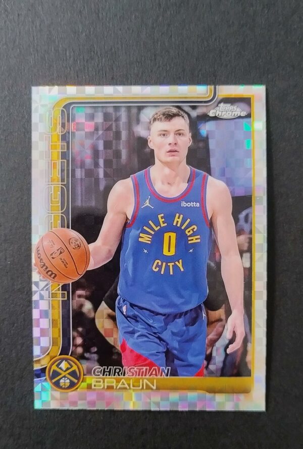 2025-26 Topps Chrome Christian Braun #80 Xfractor