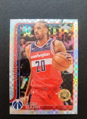 2025-26 Topps Chrome Alex Sarr #218 Xfractor
