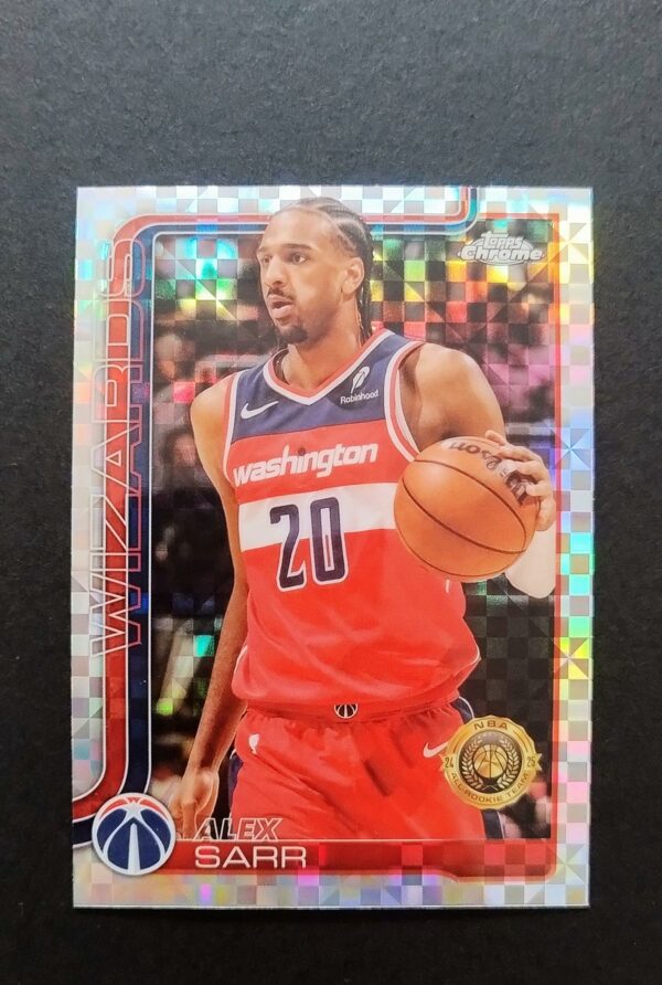 2025-26 Topps Chrome Alex Sarr #218 Xfractor