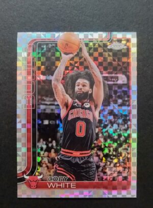 2025-26 Topps Chrome Coby White #80 Xfractor