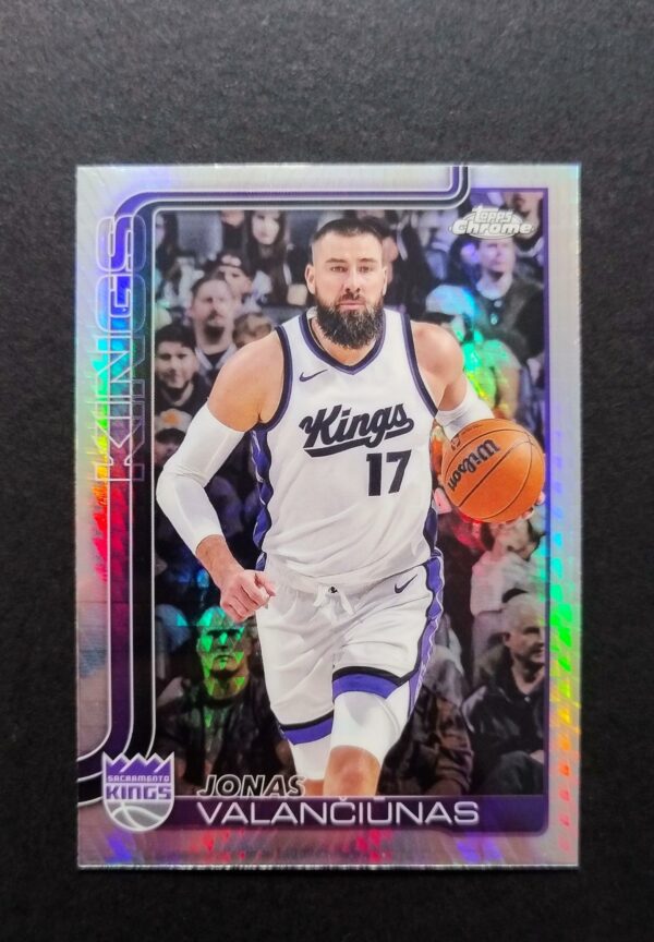 2025-26 Topps Chrome Jonas Valanciunas #206 Hyper Prism Refractor