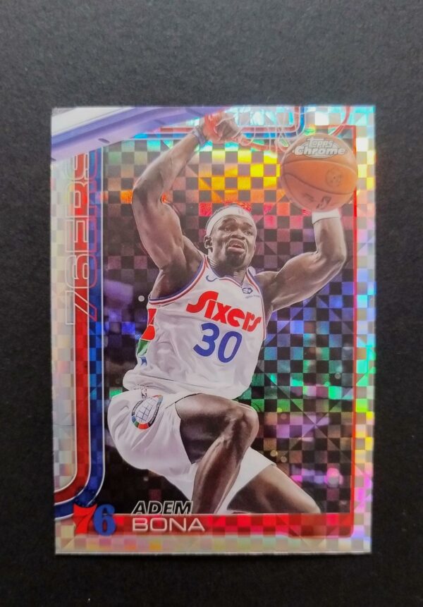 2025-26 Topps Chrome Adem Bona #183 Xfractor