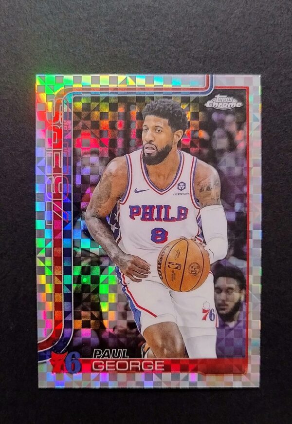 2025-26 Topps Chrome Paul George #171 Xfractor