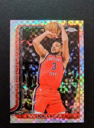 2025-26 Topps Chrome CJ McCollum #136 Xfractor