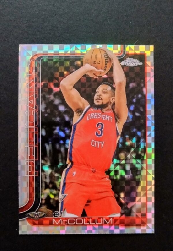 2025-26 Topps Chrome CJ McCollum #136 Xfractor