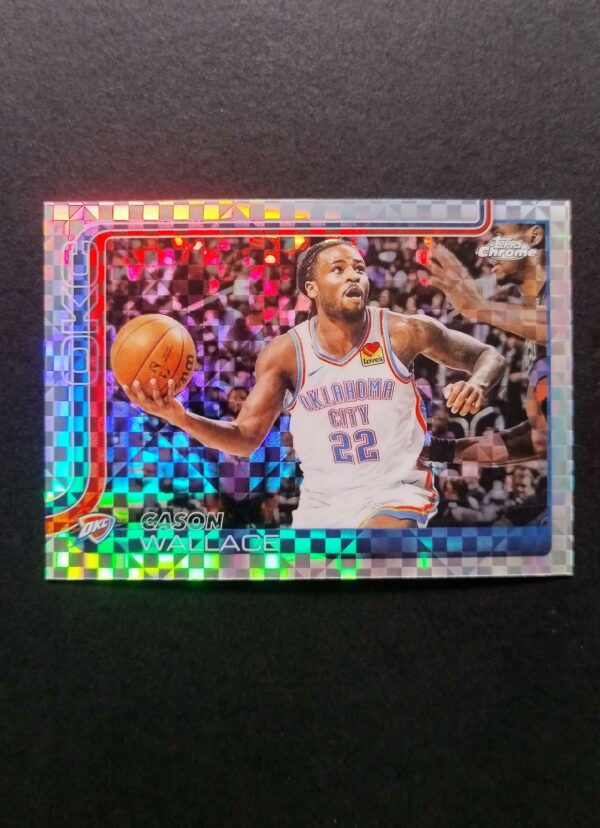 2025-26 Topps Chrome Cason Wallace #191 Xfractor