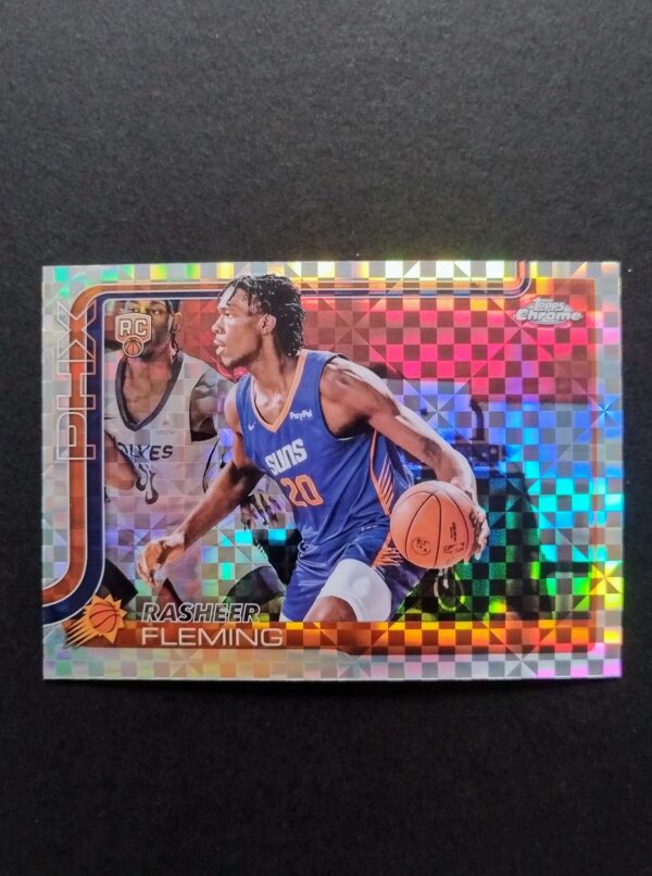 2025-26 Topps Chrome Rasheer Fleming #281 Xfractor RC
